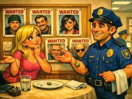 Blondinka na policijski postaji blondinka