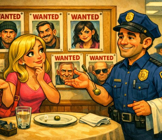Blondinka na policijski postaji blondinka