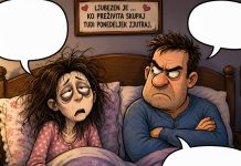 Zadnja želja žene črn-humor