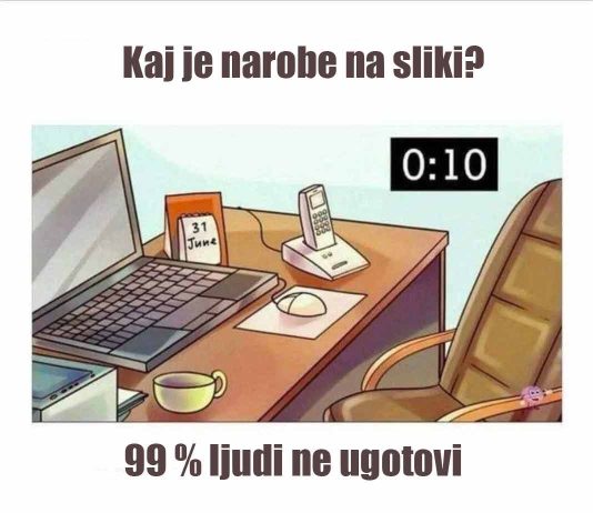 Kaj je narobe na sliki? Skoraj nihče ne ugotovi narobe