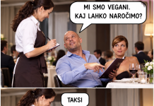 Vegani zavijejo v restavracijo z mesom